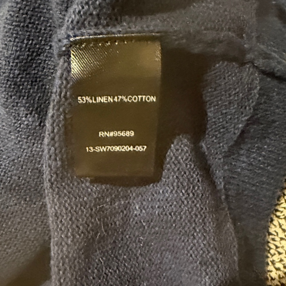 Todd Snyder Midnight Blue Button-Up Cardigan Large  NWT - Picture 4 of 9